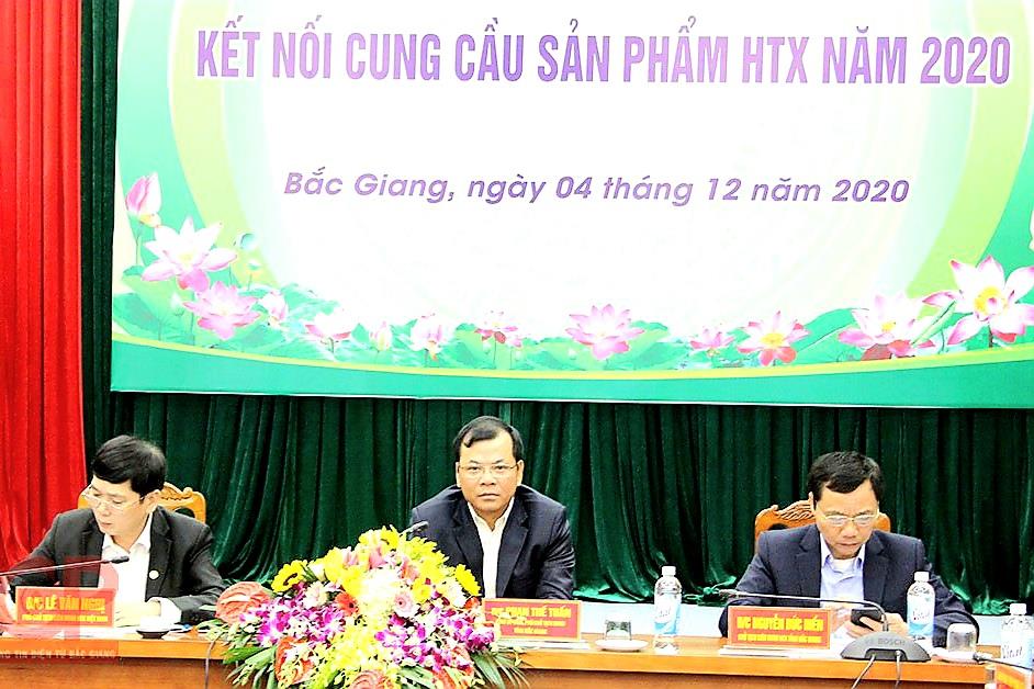Kết nối cung cầu và trưng bày sản phẩm của các HTX tỉnh Bắc Giang với các tỉnh, TP năm 2020