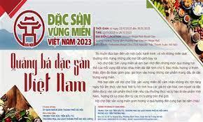 Mời tham gia Hội chợ Đặc sản vùng miền Việt Nam năm 2023