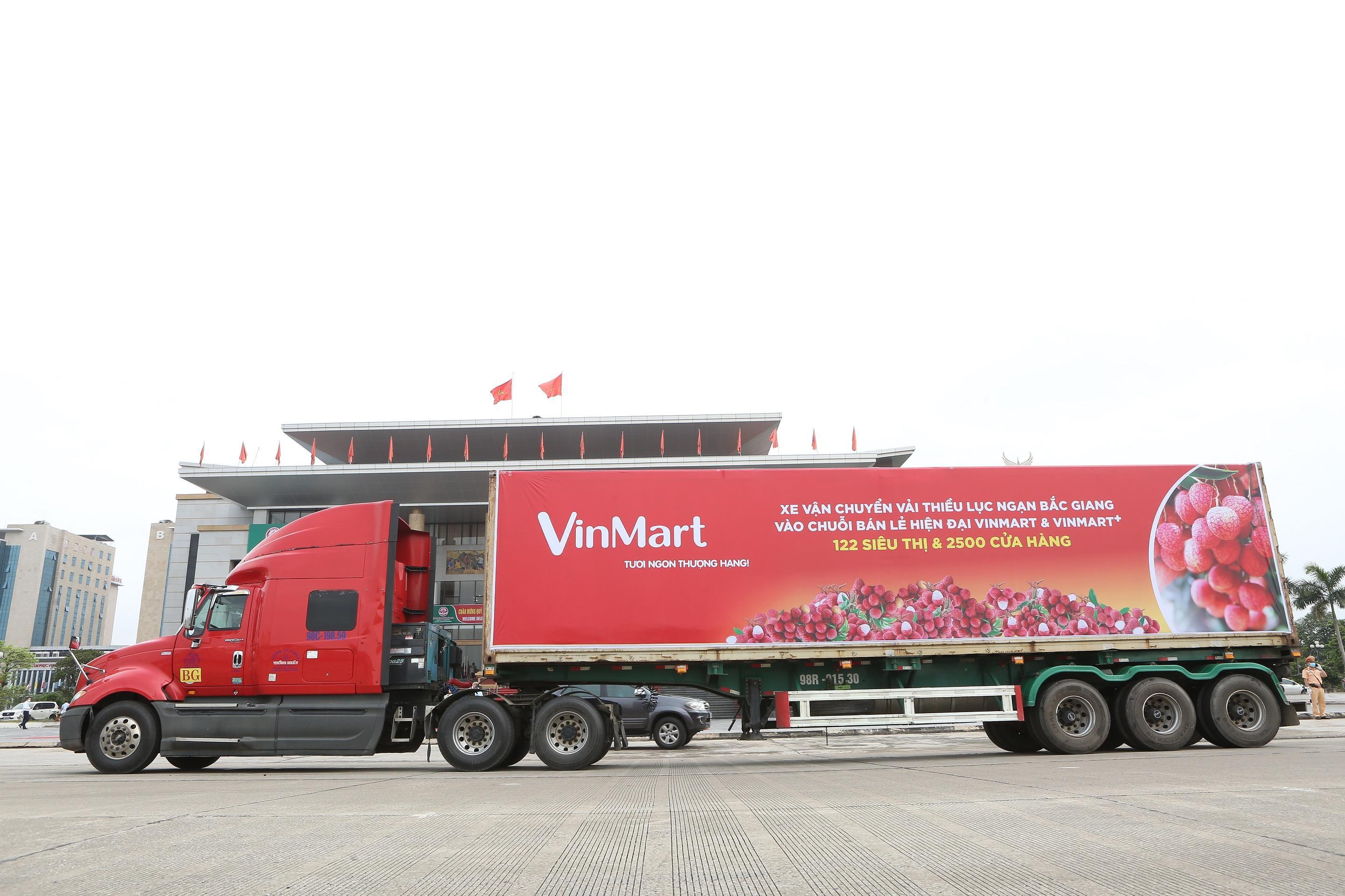 Rất nhiều sản phẩm nông sản của Bắc Giang có tại hệ thống VinMart chuỗi siêu thị bán lẻ hàng đầu Việt Nam