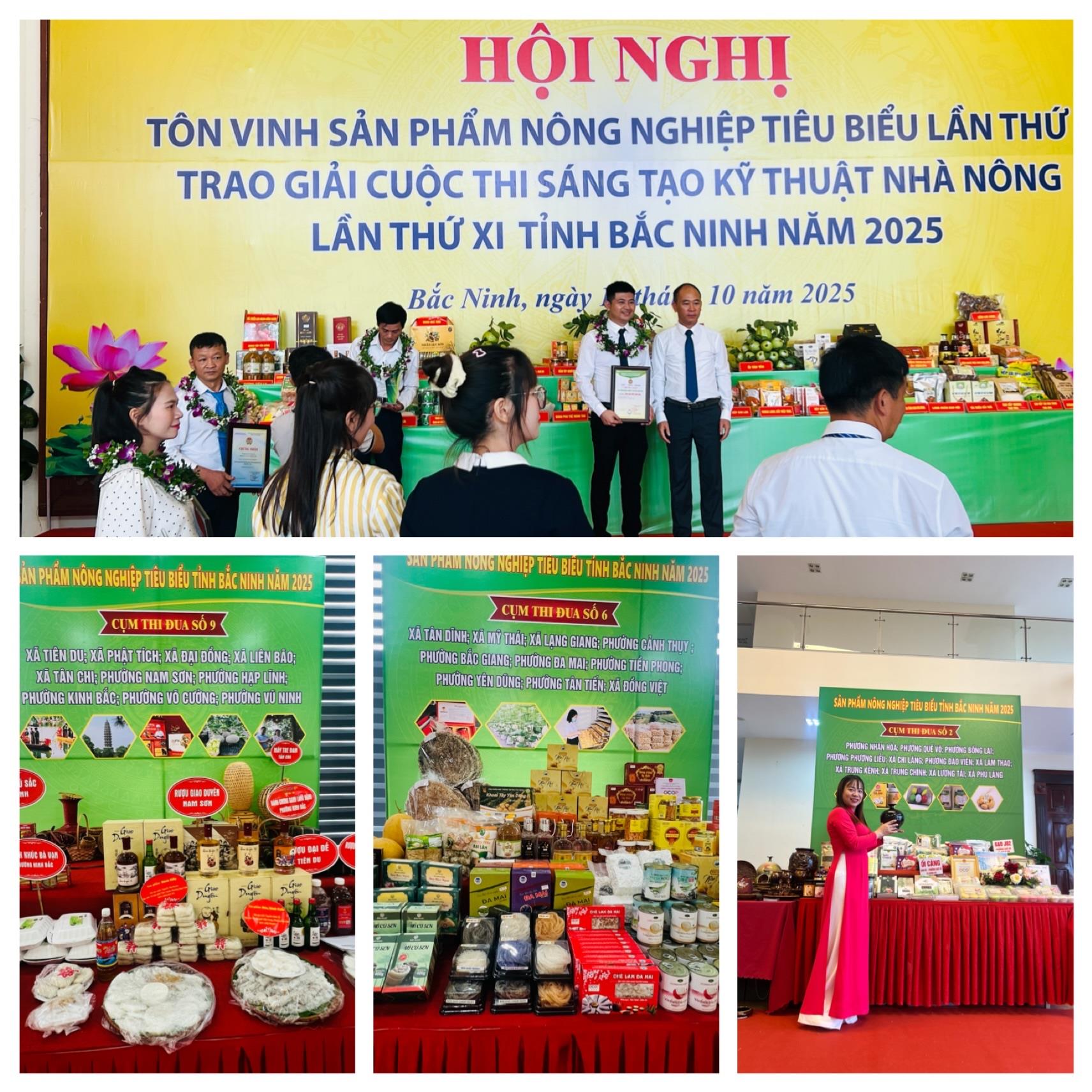 Sôi nổi các gian hàng trưng bày sản phẩm tại Hội nghị Tôn vinh nông nghiệp Bắc Ninh năm 2025