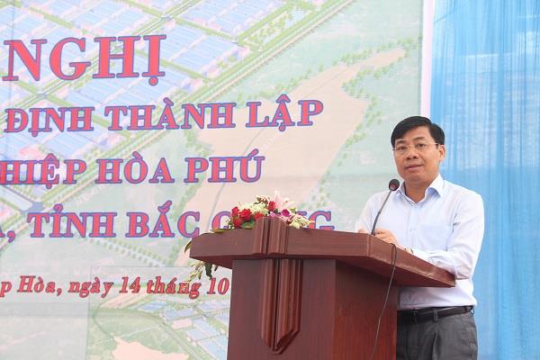 Bắc Giang: Thành lập Khu công nghiệp Hòa Phú, huyện Hiệp Hòa