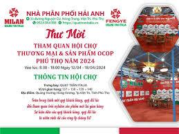 Hội  chợ Thương mại và Sản phẩm OCOP  Phú Thọ năm 2024