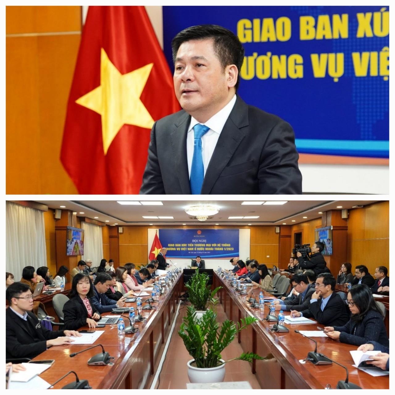 Bắc Giang tham dự Hội nghị giao ban xúc tiến thương mại với hệ thống Thương vụ Việt Nam ở nước ngoài tháng 1/2023