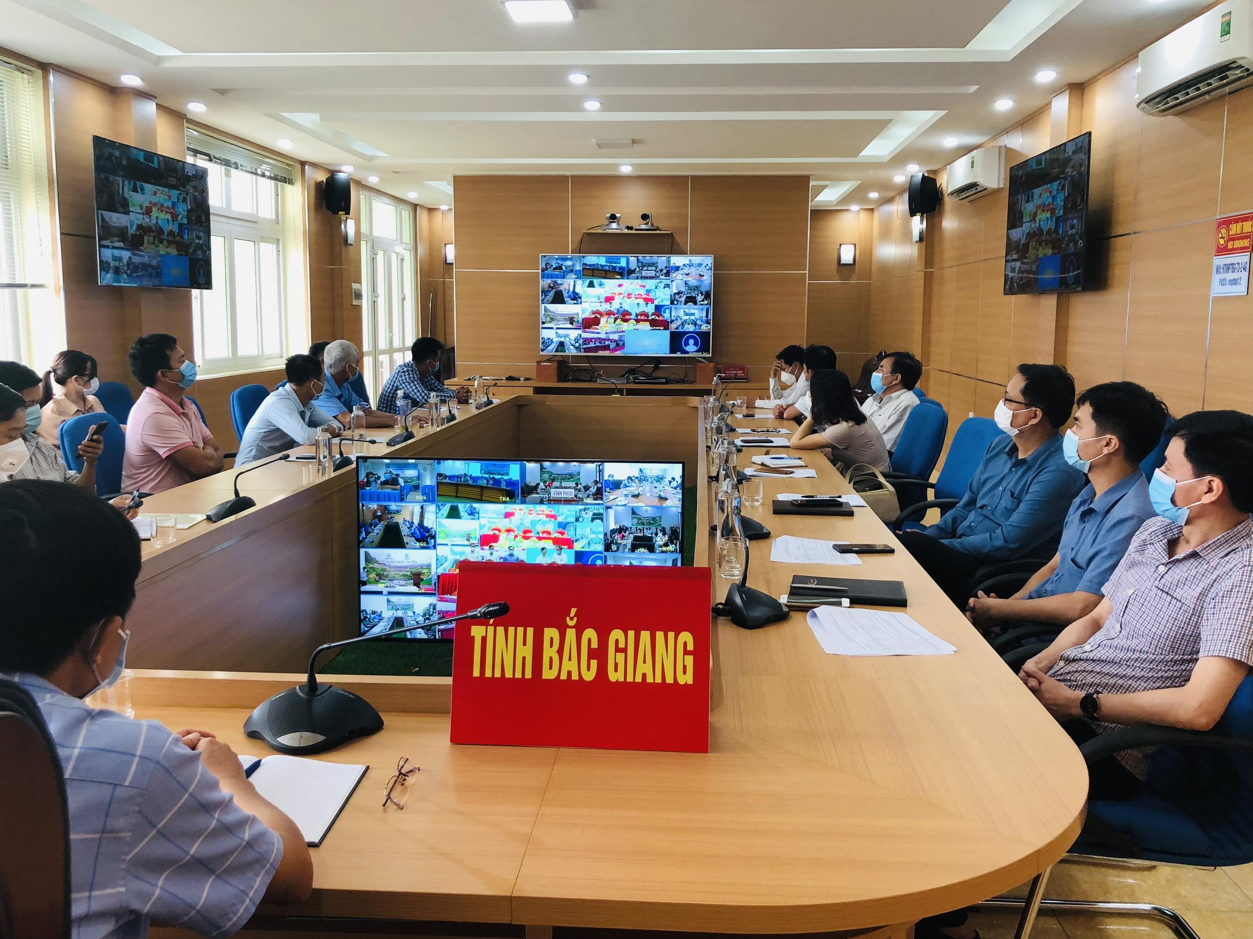 Tại điểm cầu Bắc Giang: hội nghị trực tuyến xúc tiến tiêu thụ Na và các sản phẩm OCOP tỉnh Lạng Sơn